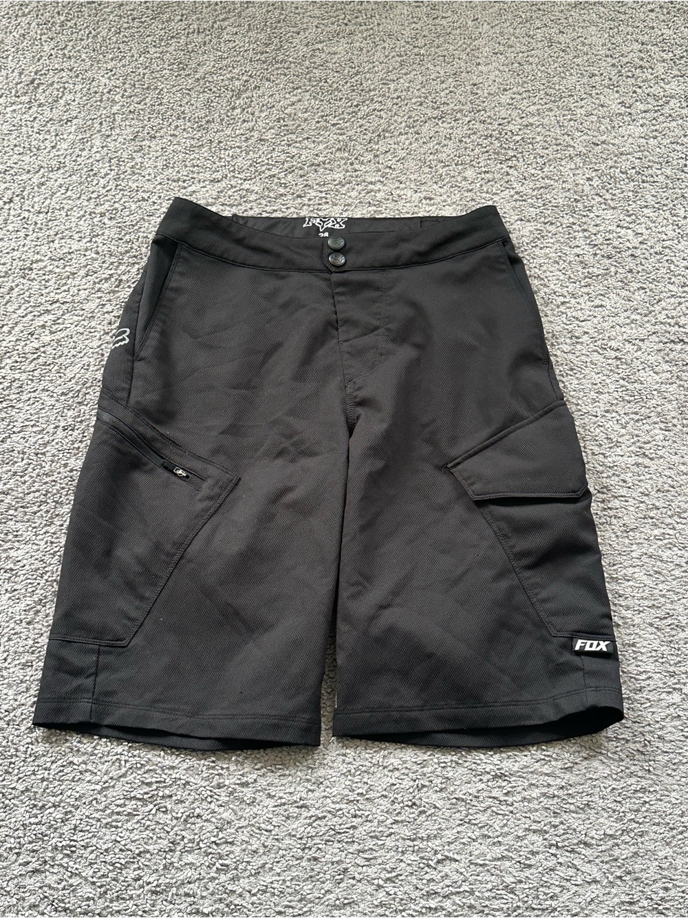 Fox Racing Black Men's Cargo Mountain Bike Shorts
